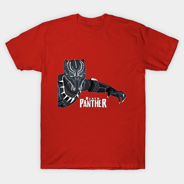 Black Panther T-Shirt by RafaDiaz